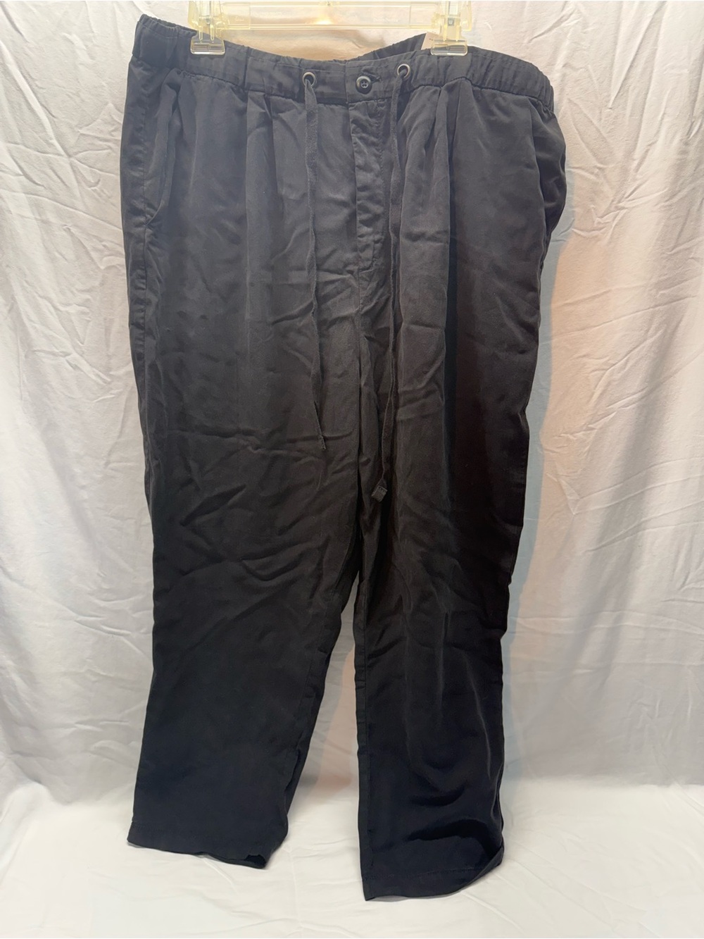 NWT American Eagle High Rise Pull On Pleated Pants Black Size 20 Regular